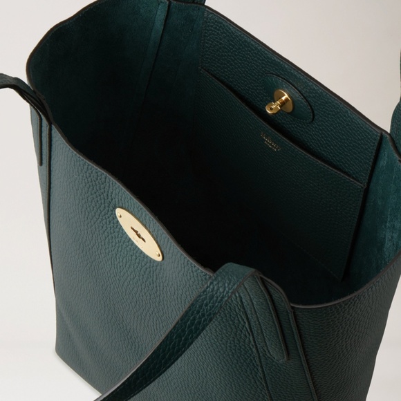 Mulberry 'North South Bayswater' in Mulberry Green Leather Tote  MSRP $1275 NWT - Picture 2 of 6